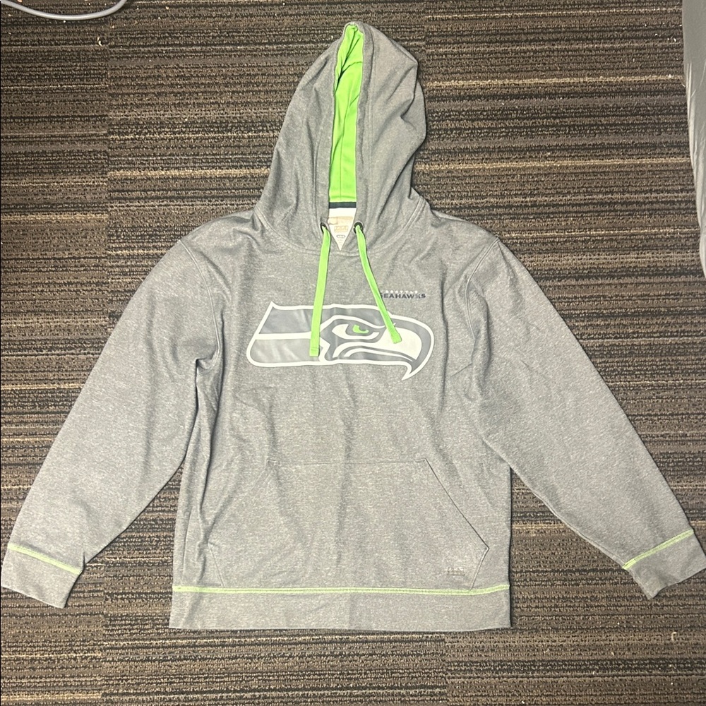 NFL Gray and Green Seahawks Hoodie